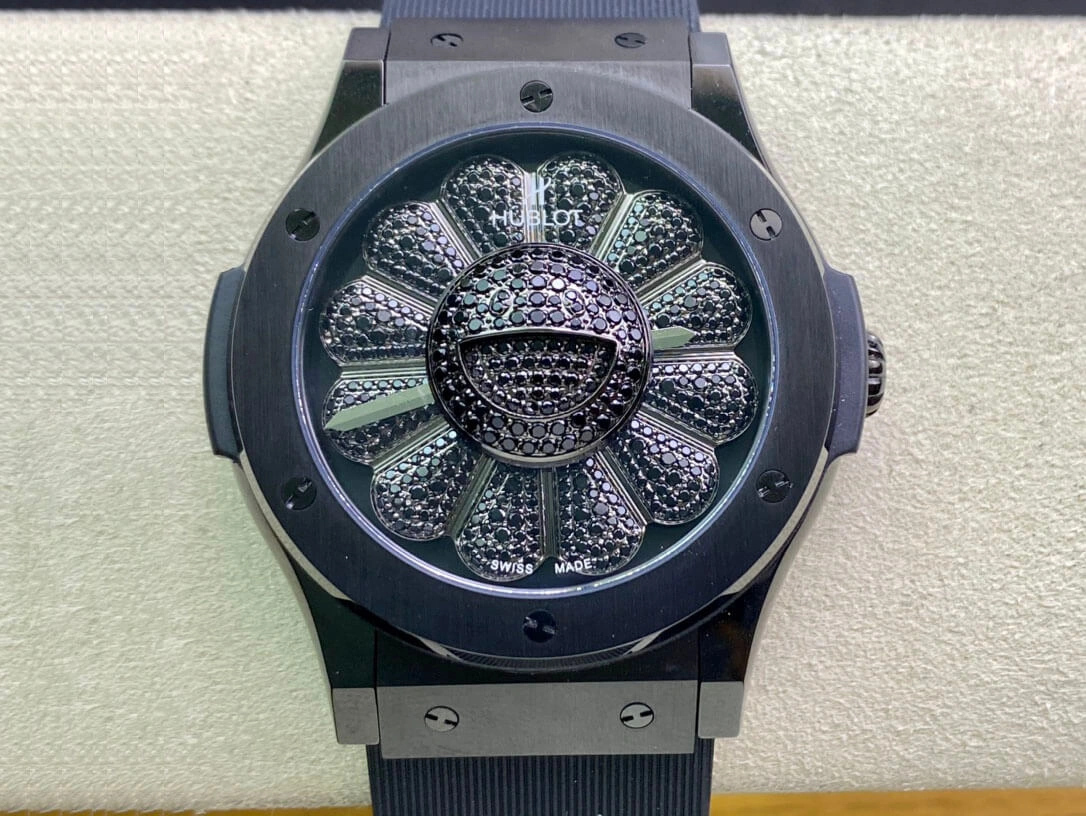 Hublot Classic Fusion Takashi Murakami 507.CX.9000.RX.TAK21 1:1 Best Edition Replica Watch Black Carbon Fiber Case